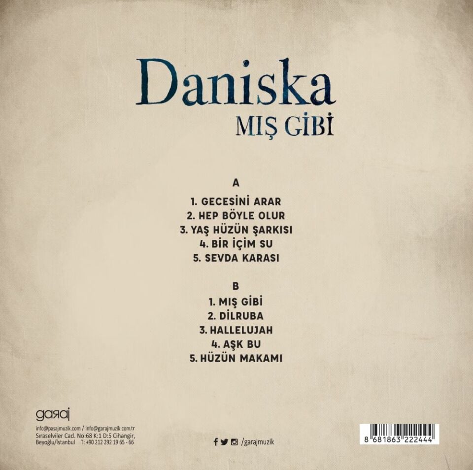 DANİSKA - MIŞ GİBİ (2019) - LP 2023 SIFIR PLAK