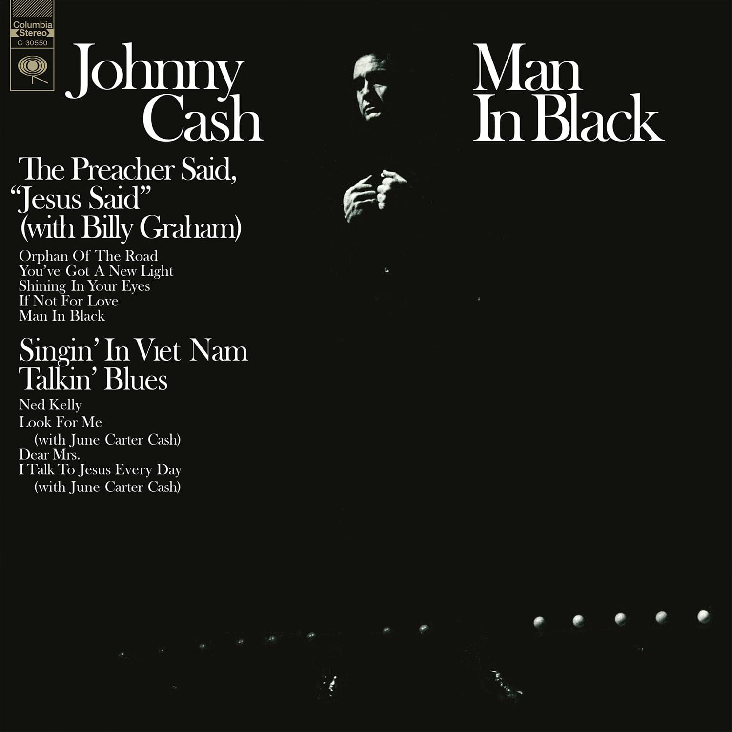JOHNNY CASH - MAN IN BLACK (1971) - LP 180GR 2024 COLOURED LIMITED EDITION SIFIR PLAK