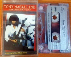 TONY MACALPINE - MAXIMUM SECURITY (1987) PLAKSAN CASSETTE MADE IN TURKEY ''USED'' PAPER LABEL
