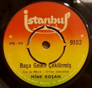 MİNE KOŞAN - BAŞA GELEN ÇEKİLİRMİŞ / BANA NEDEN İNANMAZSIN - 7'' 45 DEVİR KAPAKLI 2.EL 45LİK PLAK