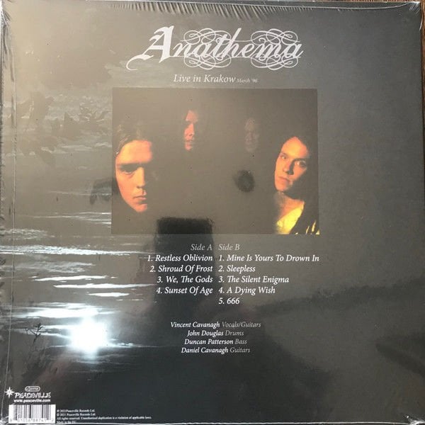 ANATHEMA – A VISION OF A DYING EMBRACE / LIVE AT KRAKOW (1996) - LP 2022 SIFIR PLAK