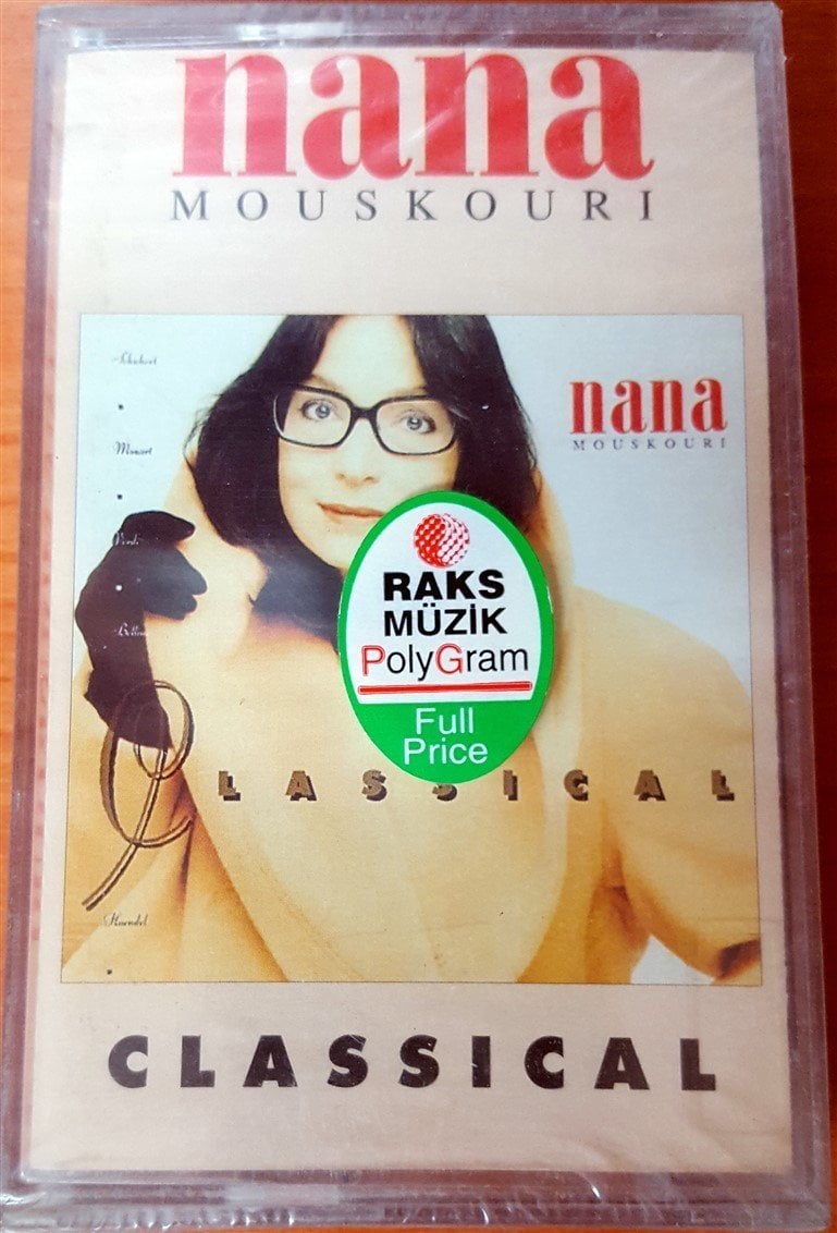NANA MOUSKOURI - CLASSICAL (1995) RAKS CASSETTE MADE IN TURKEY ''NEW''