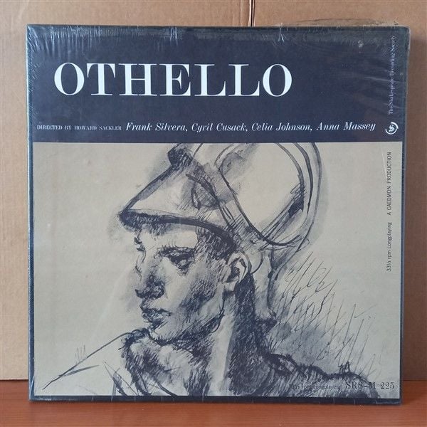 OTHELLO / FRANK SILVERA, CYRIL CUSACK, CELIA JOHNSON, ANNA MASSEY (1960) - 3LP BOX SET DÖNEM BASKISI SIFIR PLAK