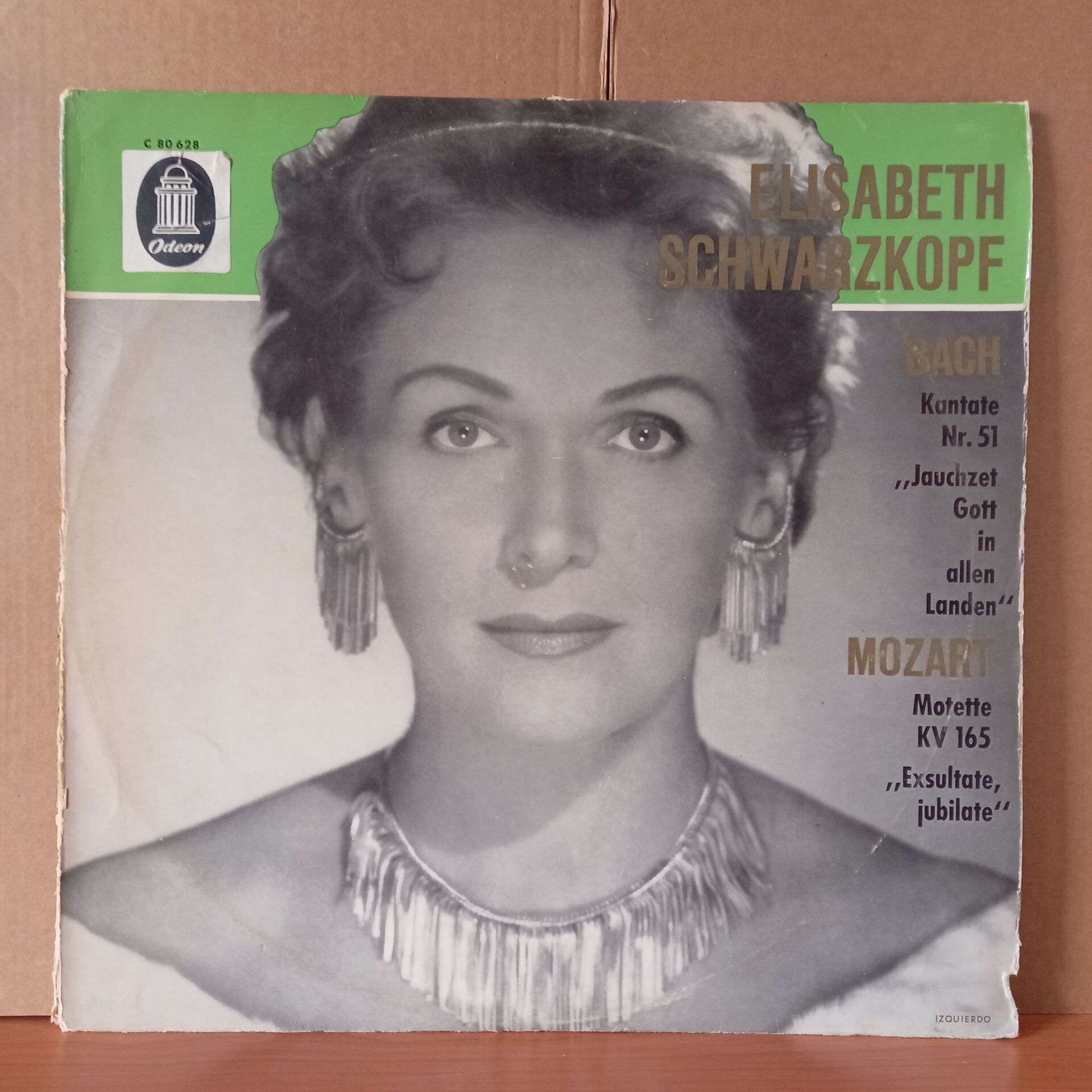 ELISABETH SCHWARZKOPF / BACH : KANTATE NR. 51 ''JAUCHZET GOTT IN ALLEN LANDEN'' / MOZART MOTETTE KV 165 ''EXSULTATE JUBILATE'' - LP 2.EL PLAK