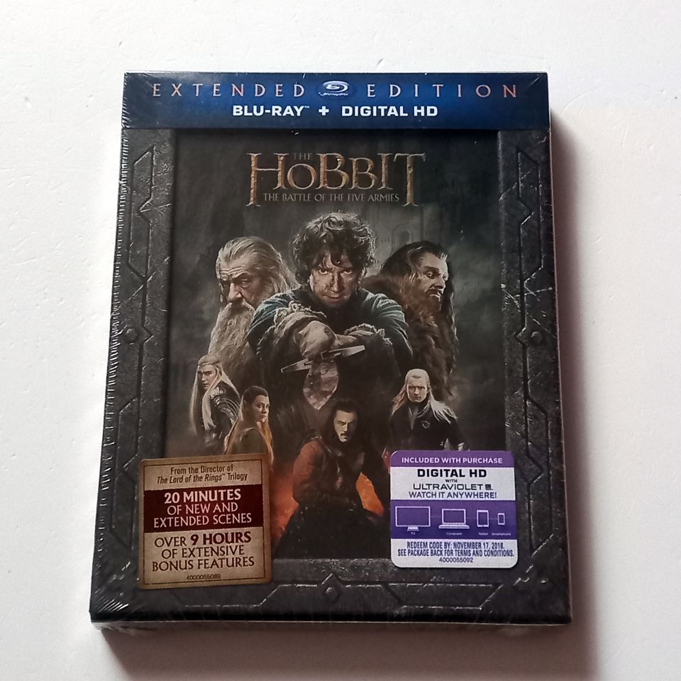THE HOBBIT / THE BATTLE OF THE FIVE ARMIES - IAN MCKELLEN, MARTIN FREEMAN, RICHARD ARMITAGE - YÖN: PETER JACKSON - 3 DISC BLU-RAY  EXTENDED EDITION 1. BÖLGE TR ALTYAZI YOKTUR