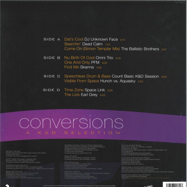 KRUDER & DORFMEISTER - CONVERSIONS / A K&D SELECTION (1996) - 2LP 2023 EDITION SIFIR PLAK