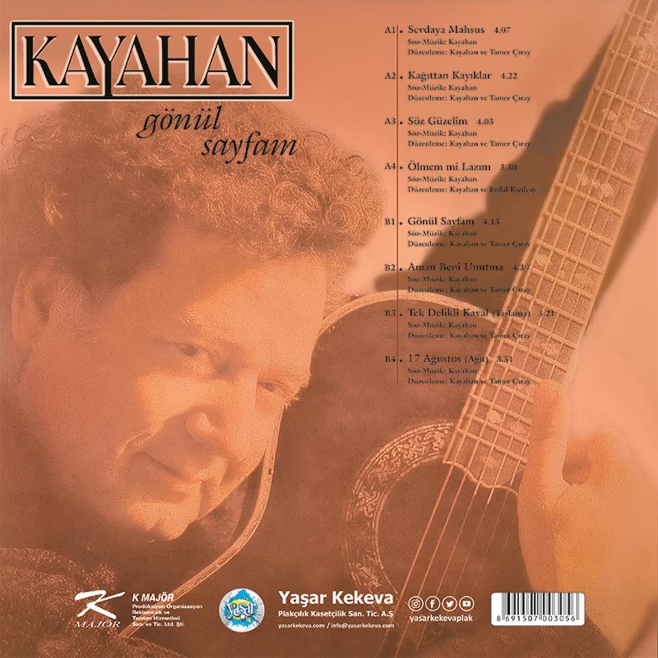KAYAHAN - GÖNÜL SAYFAM (2000) - LP 2024 BASIM SIFIR PLAK
