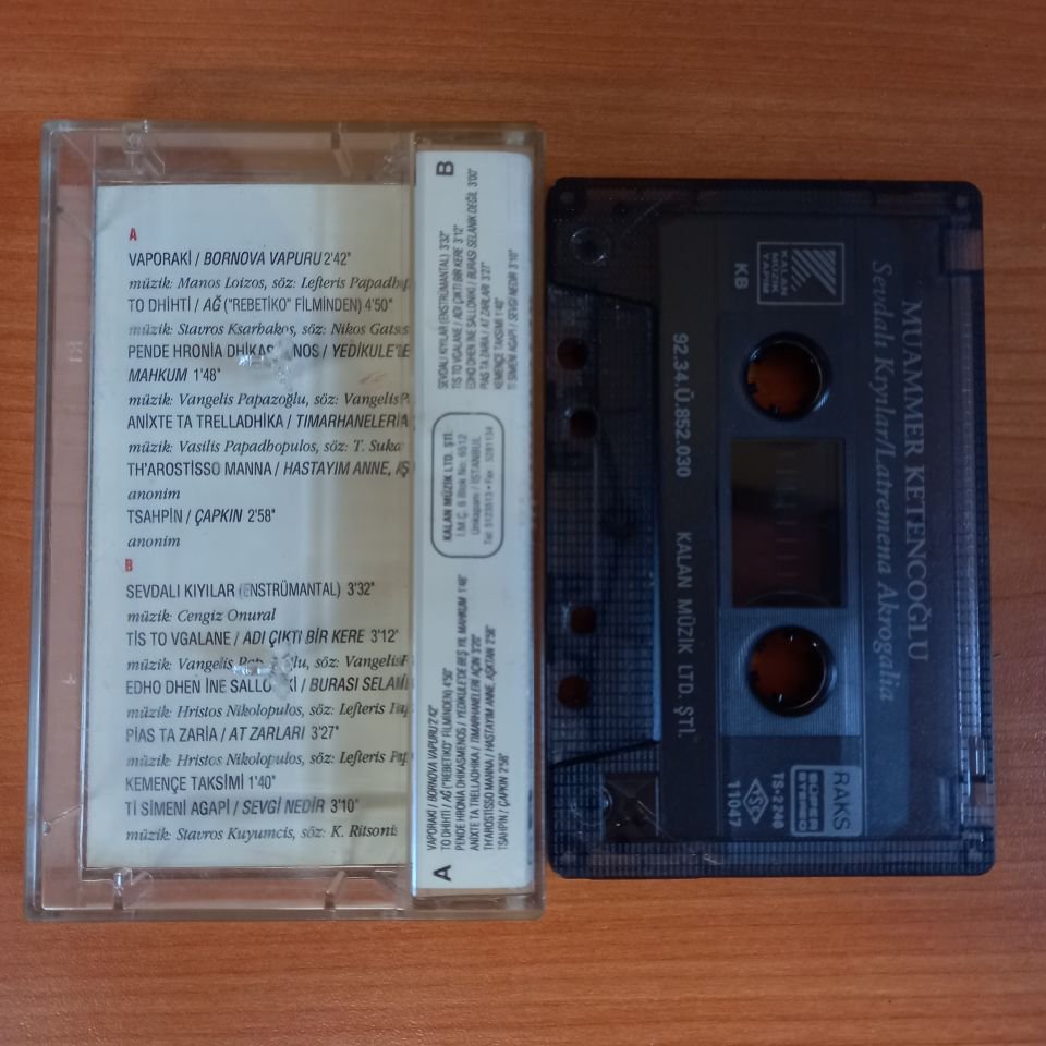 MUAMMER KETENCOĞLU - SEVDALI KIYILAR / LATREMENA AKROGALIA (1992) - KASET 2.EL