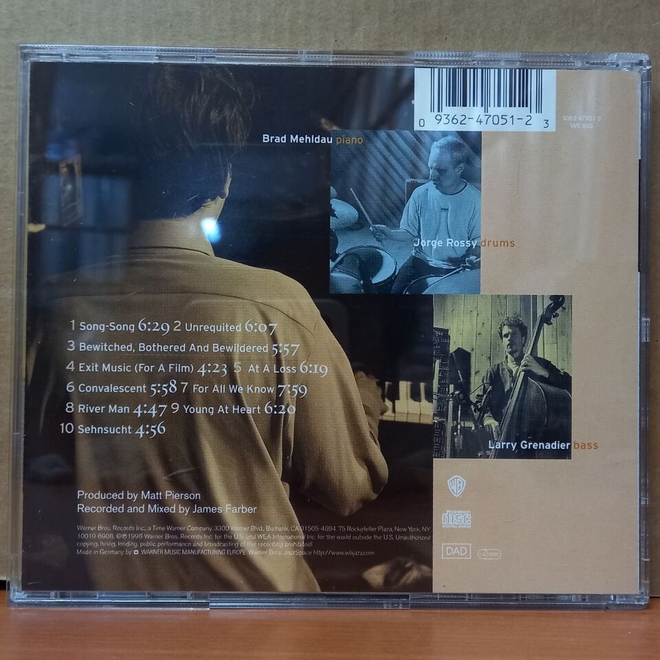 BRAD MEHLDAU – SONGS / THE ART OF THE TRIO VOLUME THREE (1998) - CD 2.EL