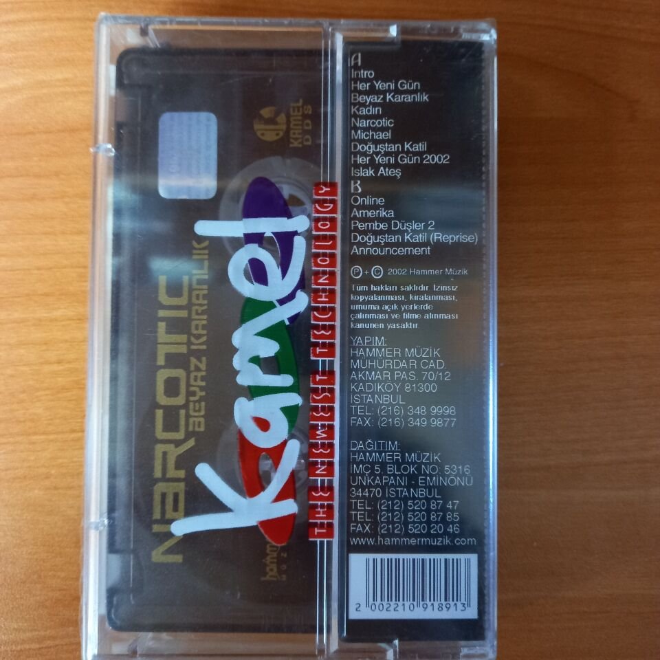 NARCOTIC - BEYAZ KARANLIK (2002) - KASET SIFIR
