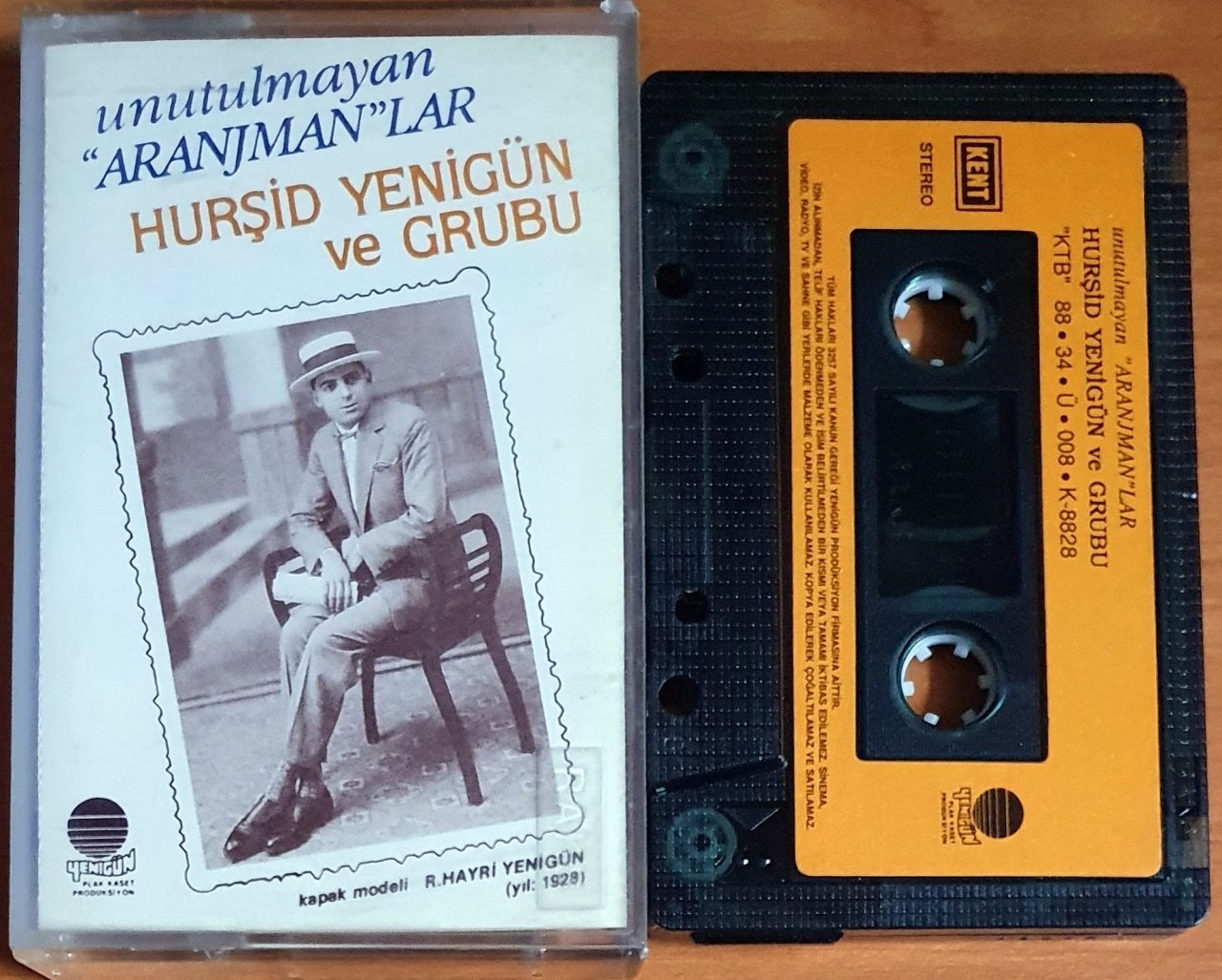 HURŞİD YENİGÜN VE GRUBU - UNUTULMAYAN ''ARANJMAN''LAR (1988) - KASET 2.EL