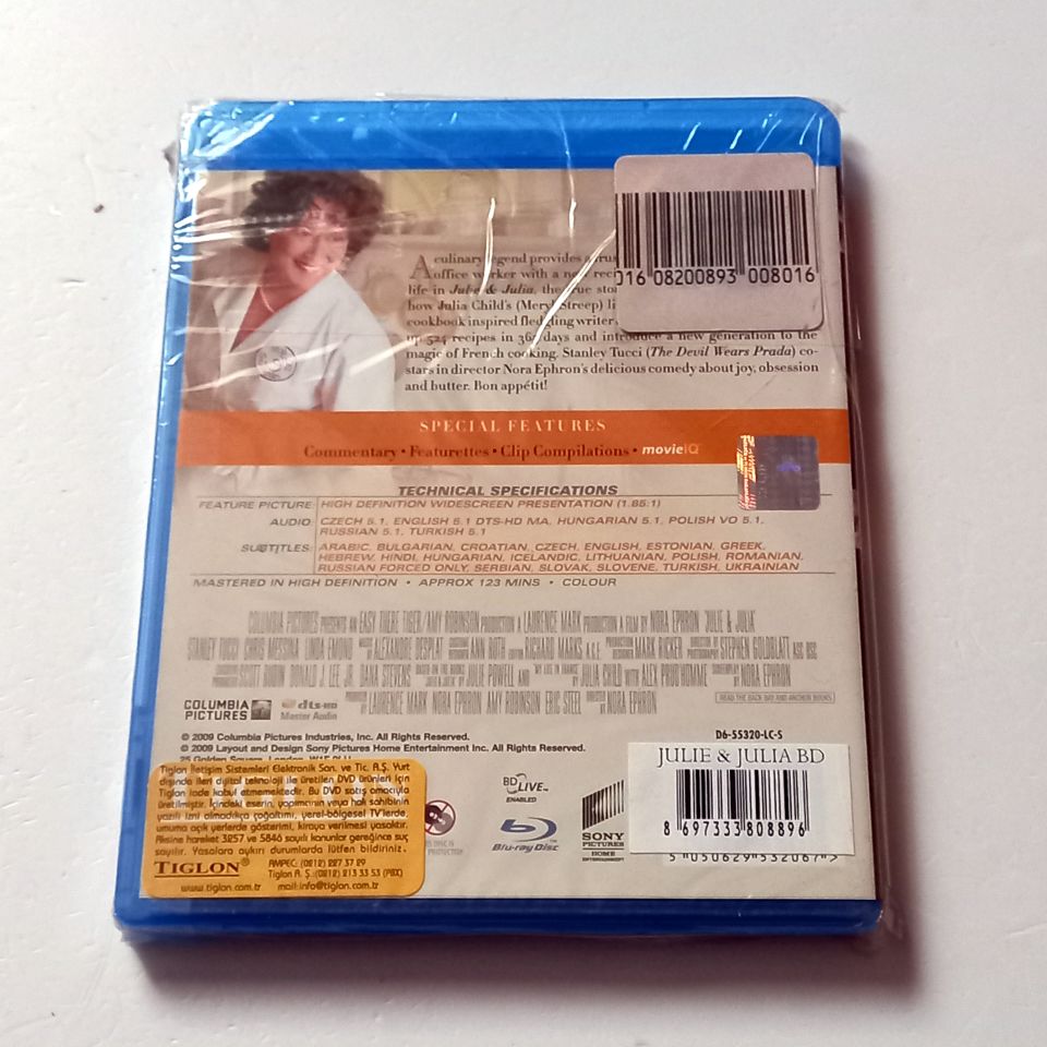 JULIE & JULIA - MERYL STREEP, AMY ADAMS - YÖN.: NORA EPHRON - BLU-RAY SIFIR