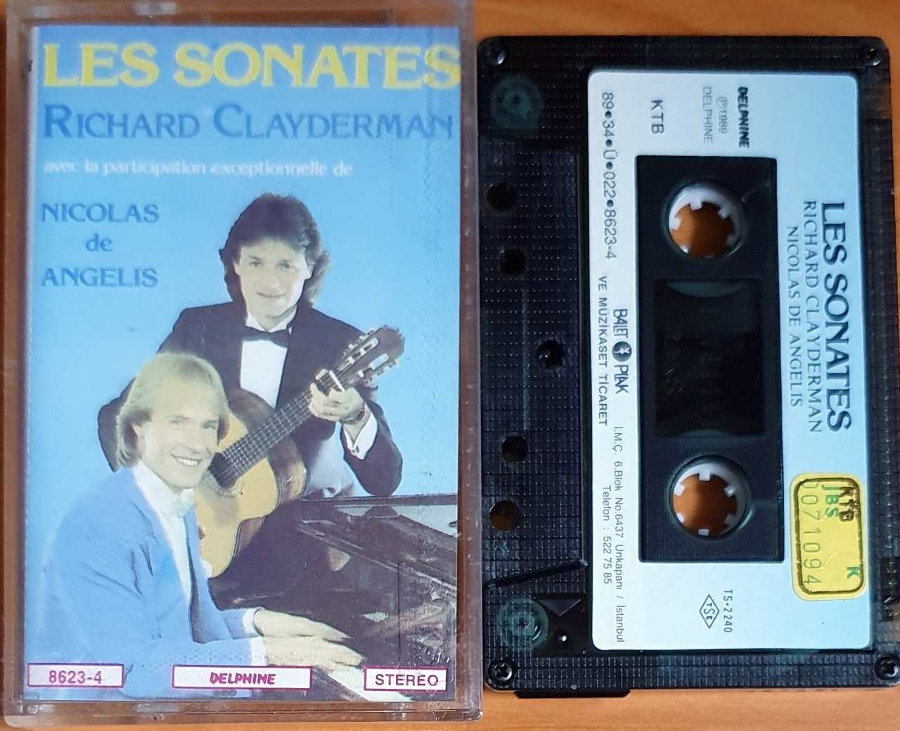 RICHARD CLAYDERMAN / NICOLAS DE ANGELIS - LES SONATES (1989) - KASET 2.EL