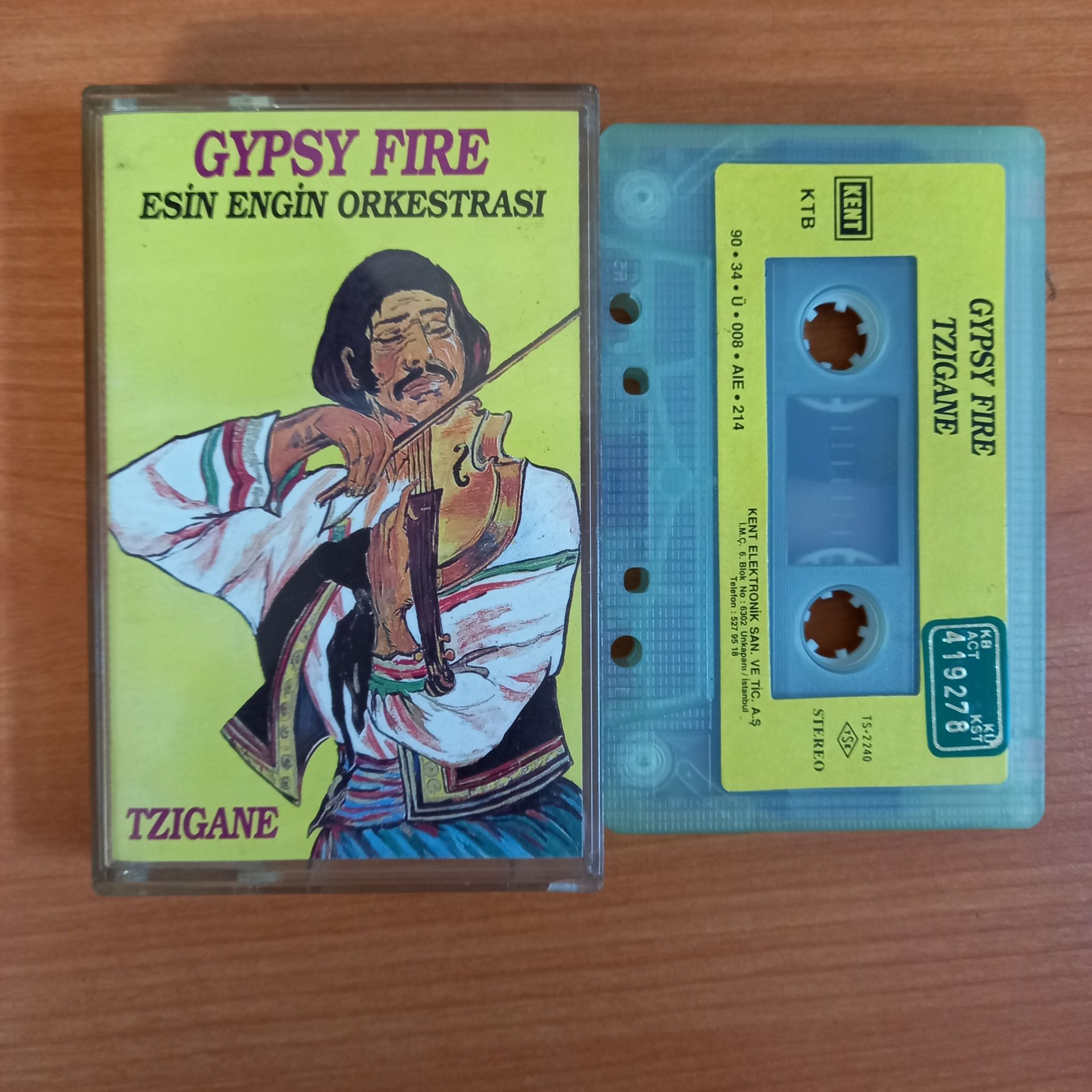 ESİN ENGİN ORKESTRASI - GYPSIE FIRE / TZIGANE (1990) - KASET 2.EL