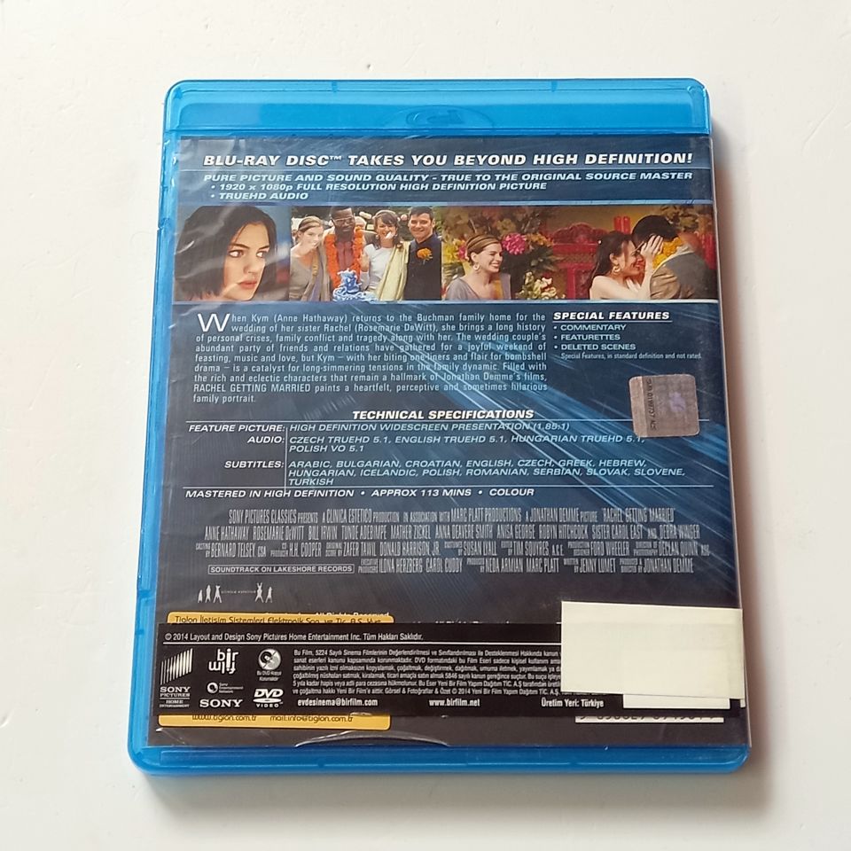 RACHEL GETTING MARRIED - ANNE HATHAWAY, ROSEMARIE DEWITT, YÖN.: JONATHAN DEMME - BLU-RAY 2.EL