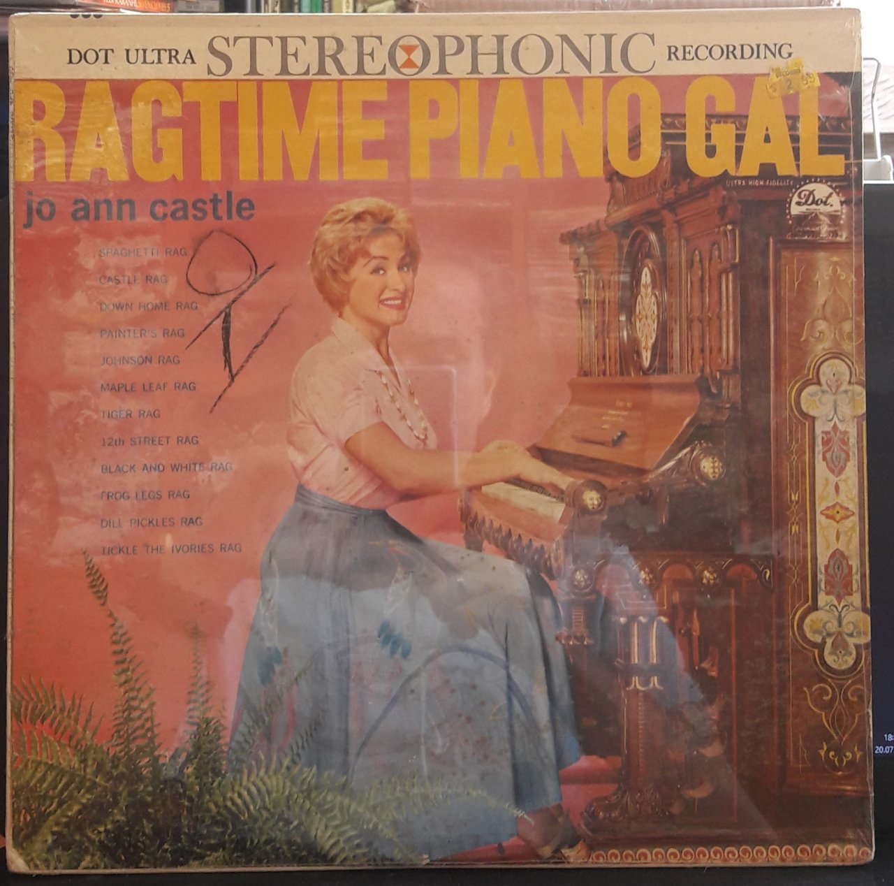 JO ANN CASTLE - RAGTIME PIANO GAL - PLAK SIFIR