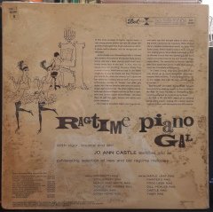 JO ANN CASTLE - RAGTIME PIANO GAL - PLAK SIFIR
