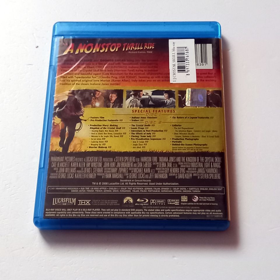 INDIANA JONES AND THE KINGDOM OF THE CRYSTAL SKULL - HARRISON FORD, CATE BLANCHETT, KAREN ALLEN - YÖN.: STEVEN SPIELBERG - 2 X BLU-RAY 2-DISC SPECIAL EDITION 2.EL