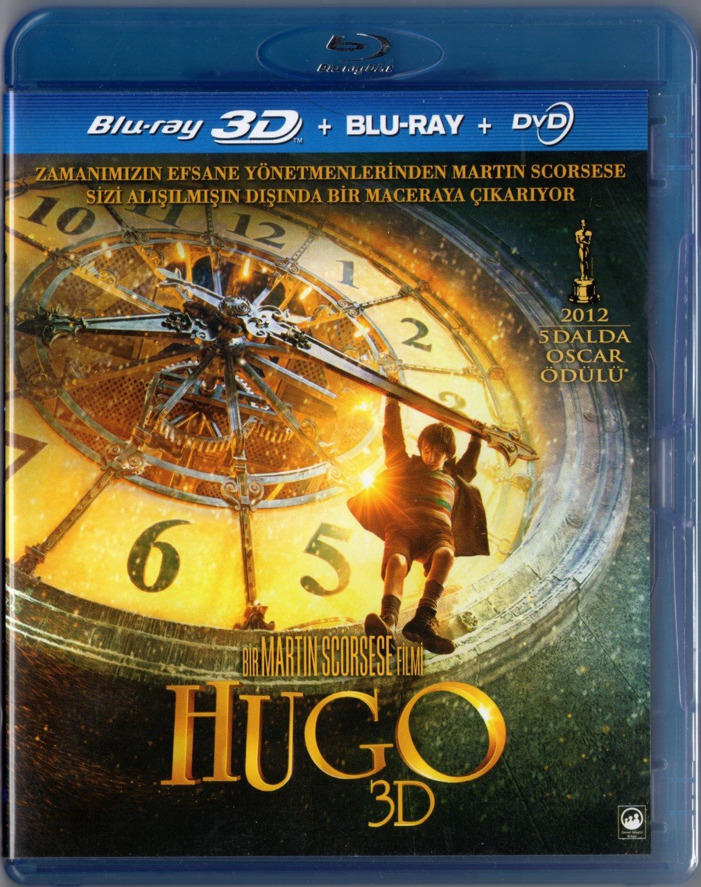 HUGO - BEN KINGSLEY - SACHA BARON COHEN - MARTIN SCORSESE - 3DBLU-RAY+ DVD 2.EL