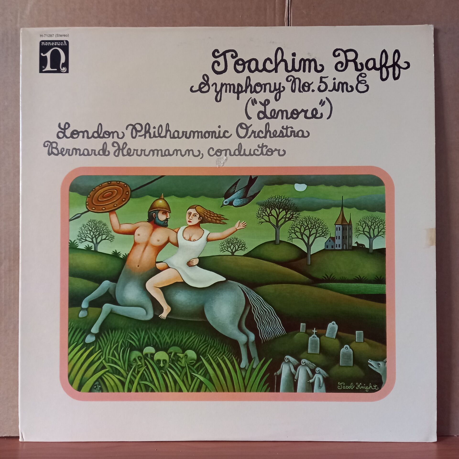 JOACHIM RAFF: SYMPHONY NO. 5 IN E ''LENORE'' / LONDON PHILHARMONIC ORCHESTRA, BERNARD HERRMANN (1973) - LP 2.EL PLAK