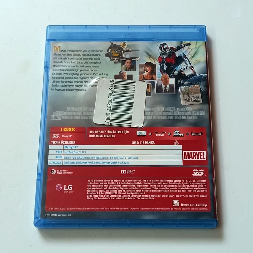 ANT-MAN - PAUL RUDD, EVANGELINE LILLY, MICHAEL DOUGLAS, YÖN.: PEYTON REED - BLU-RAY 2.EL