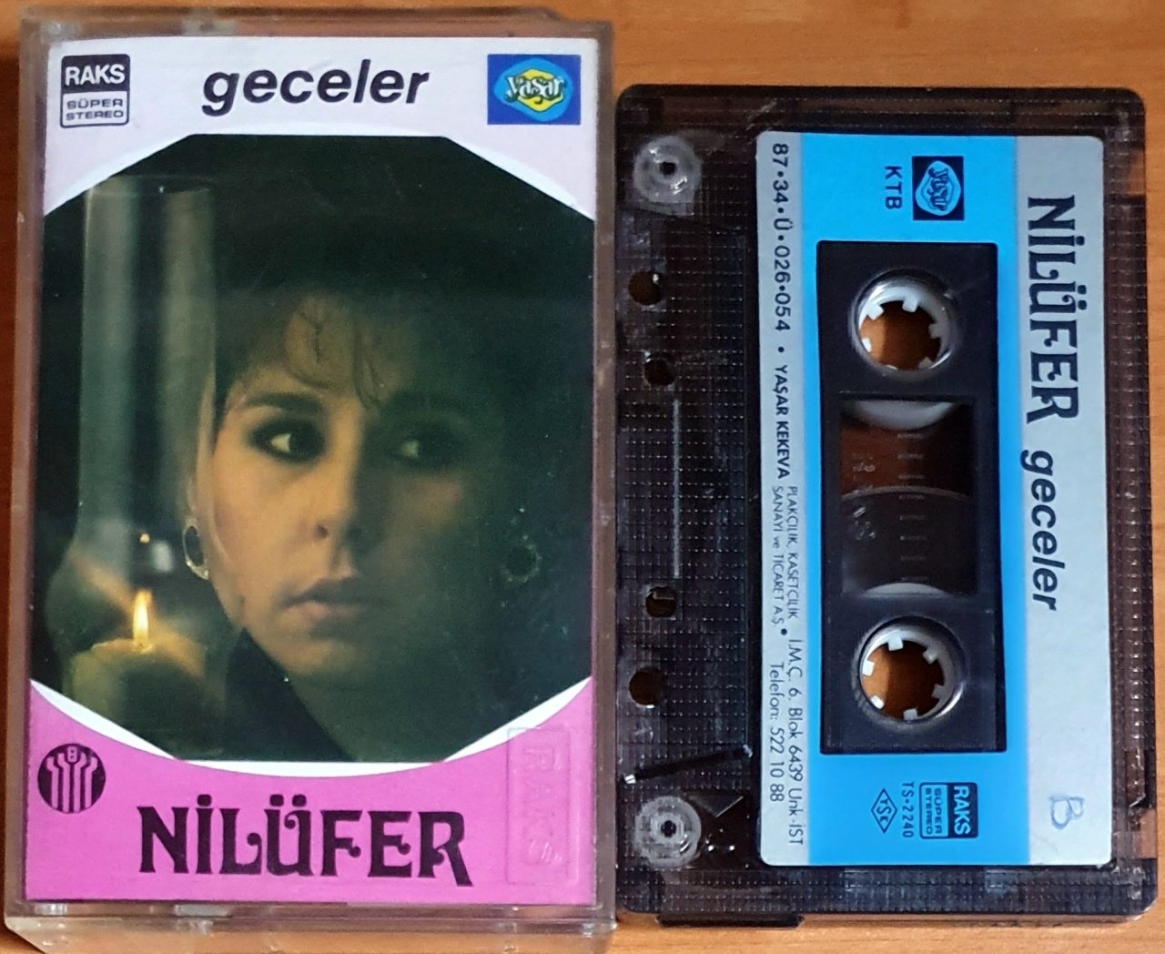 NİLÜFER - GECELER (1987) - KASET 2.EL