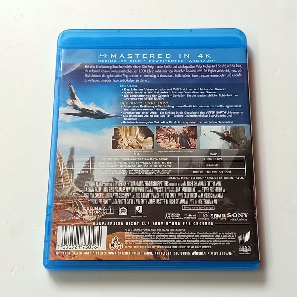 AFTER EARTH - WILL SMITH, JAYDEN SMITH, YÖN.: M. NIGHT SHYAMALAN - BLU-RAY 2.EL