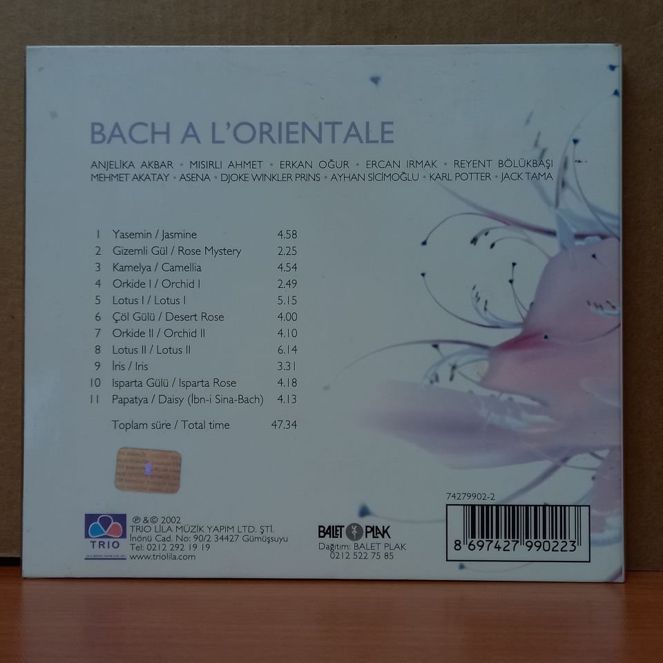 ANJELIKA AKBAR - BACH A L'ORIENTALE (2002) - CD 2.EL