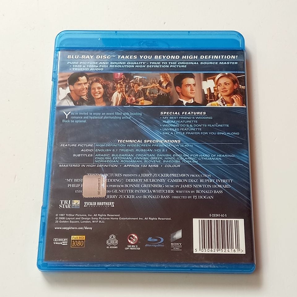 MY BEST FRIEND\'S WEDDING - JULIA ROBERTS, DERMOT MULRONEY, CAMERON DIAZ, YÖN.:P. J. HOGAN - BLU-RAY 2.EL