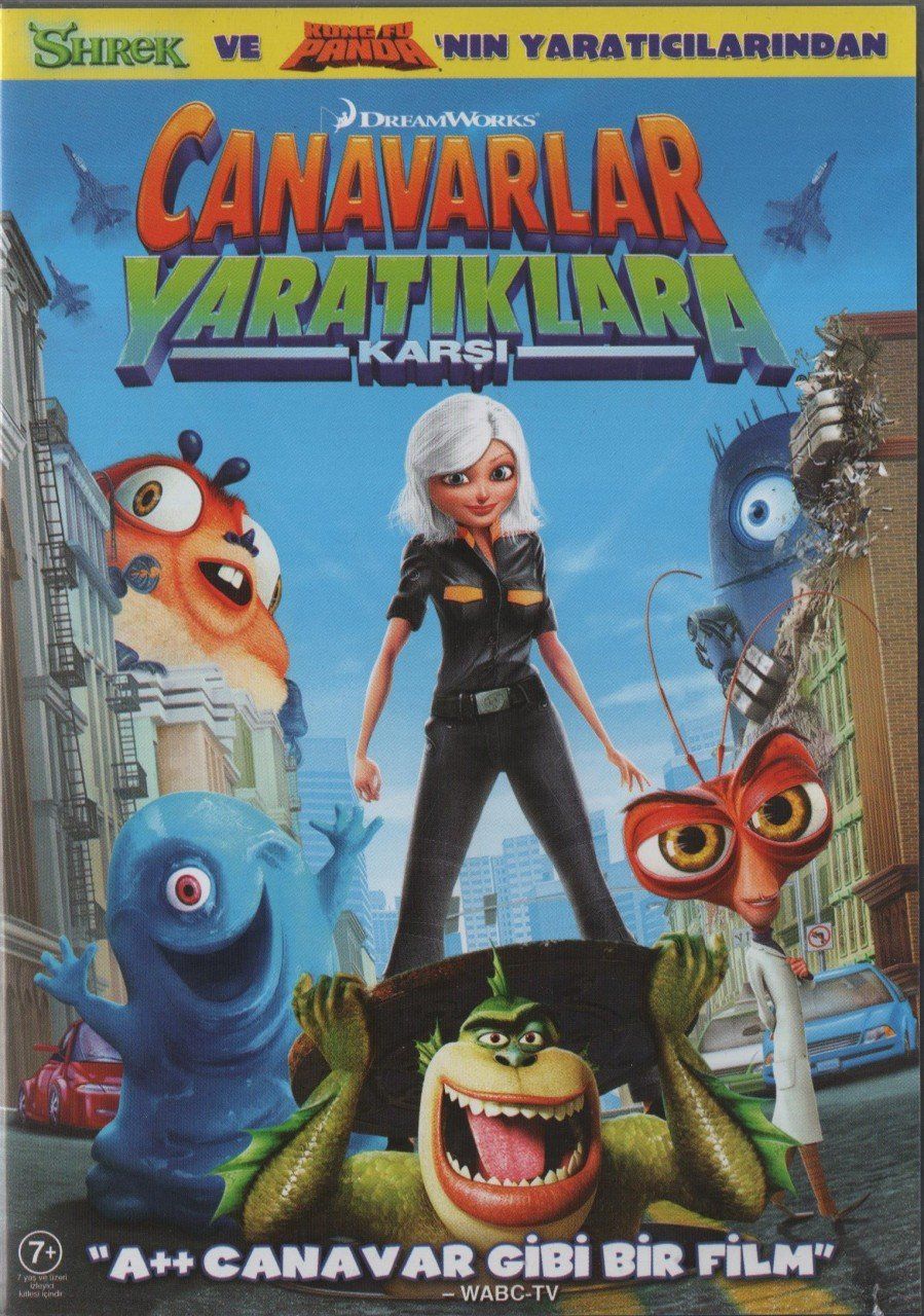 CANAVARLAR YARATIKLARA KARŞI - MONSTERS VS. ALIENS - ANİMASYON - DVD 2.EL