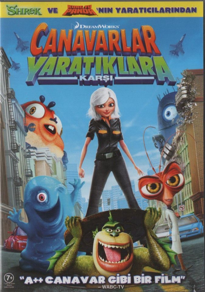 CANAVARLAR YARATIKLARA KARŞI - MONSTERS VS. ALIENS - ANİMASYON - DVD 2.EL