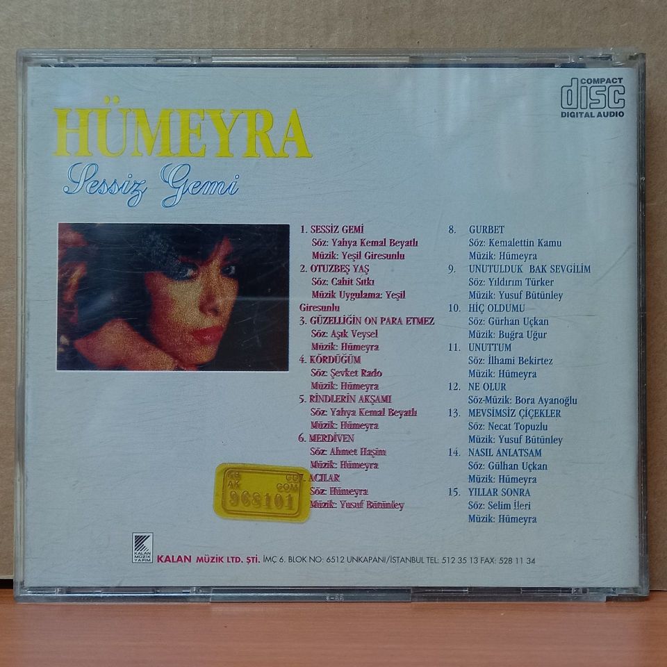 HÜMEYRA – SESSİZ GEMİ - CD 2.EL