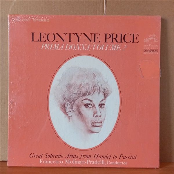 LEONTYNE PRICE / PRIMA DONNA/VOLUME 2 / RCA ITALIANA OPERA ORCHESTRA, FRANCESCO MOLINARI-PRADELLI – GREAT SOPRANO ARIAS FROM HANDEL TO PUCCINI (1967) - LP BOX SET DÖNEM BASKISI SIFIR PLAK