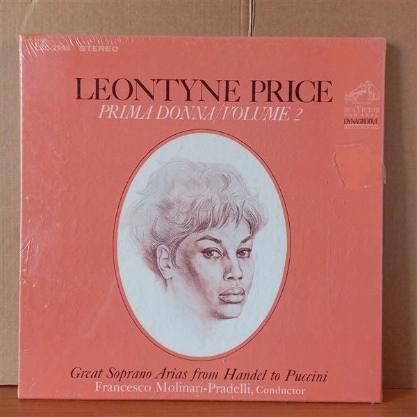 LEONTYNE PRICE / PRIMA DONNA/VOLUME 2 / RCA ITALIANA OPERA ORCHESTRA, FRANCESCO MOLINARI-PRADELLI – GREAT SOPRANO ARIAS FROM HANDEL TO PUCCINI (1967) - LP BOX SET DÖNEM BASKISI SIFIR PLAK