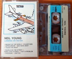 NEIL YOUNG - LANDING ON WATER (1987) MMY CASSETTE MADE IN TURKEY ''USED'' PAPER LABEL