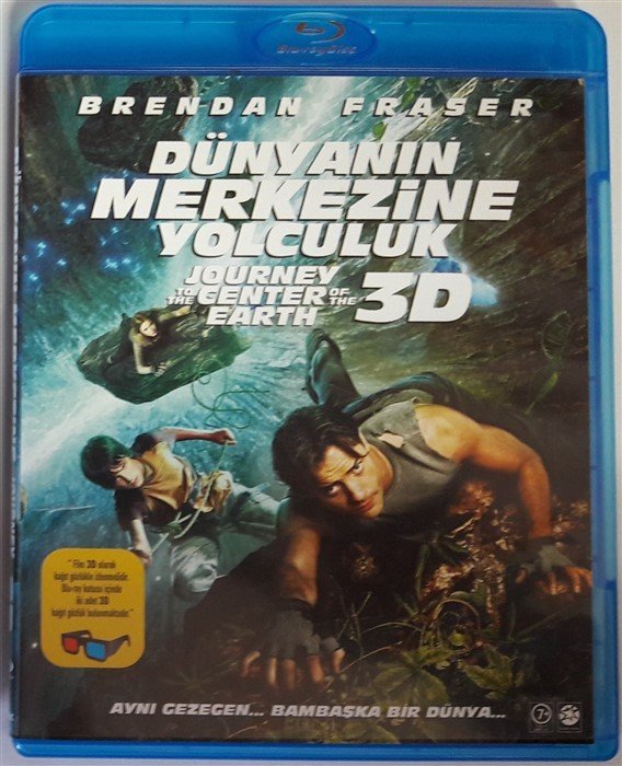 DÜNYANIN MERKEZİNE YOLCULUK - JOURNEY TO THE CENTER OF THE EARTH - BRENDAN FRASER - 3D BLU-RAY 2.EL