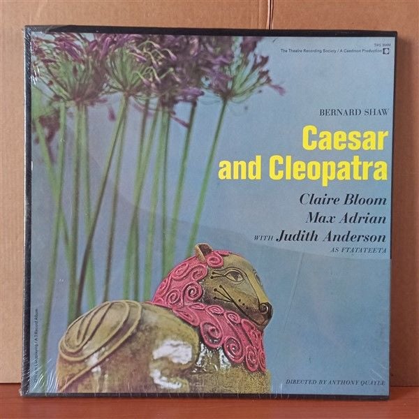 BERNARD SHAW / CAESAR AND CLEOPATRA / JUDITH ANDERSON, MAX ADRIAN, CLAIRE BLOOM (1964) - 2LP BOX SET DÖNEM BASKISI SIFIR PLAK