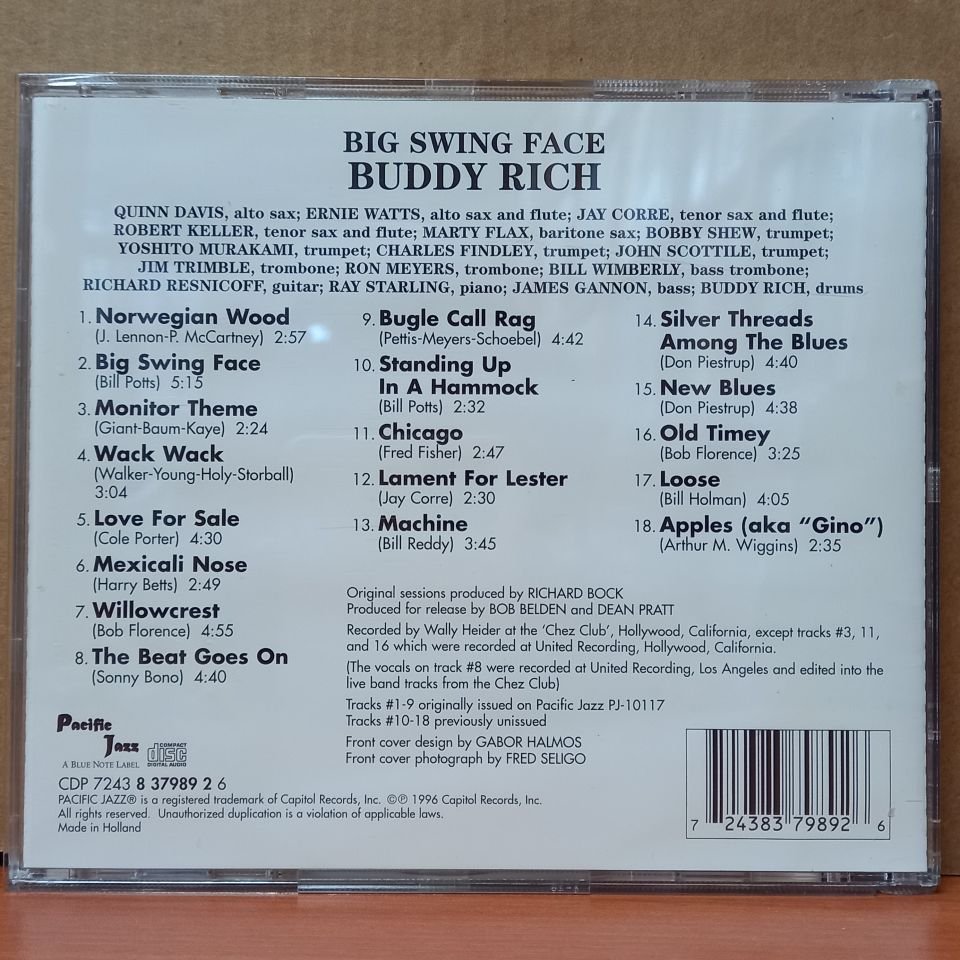 BUDDY RICH BIG BAND – BIG SWING FACE (1996) - CD 2.EL