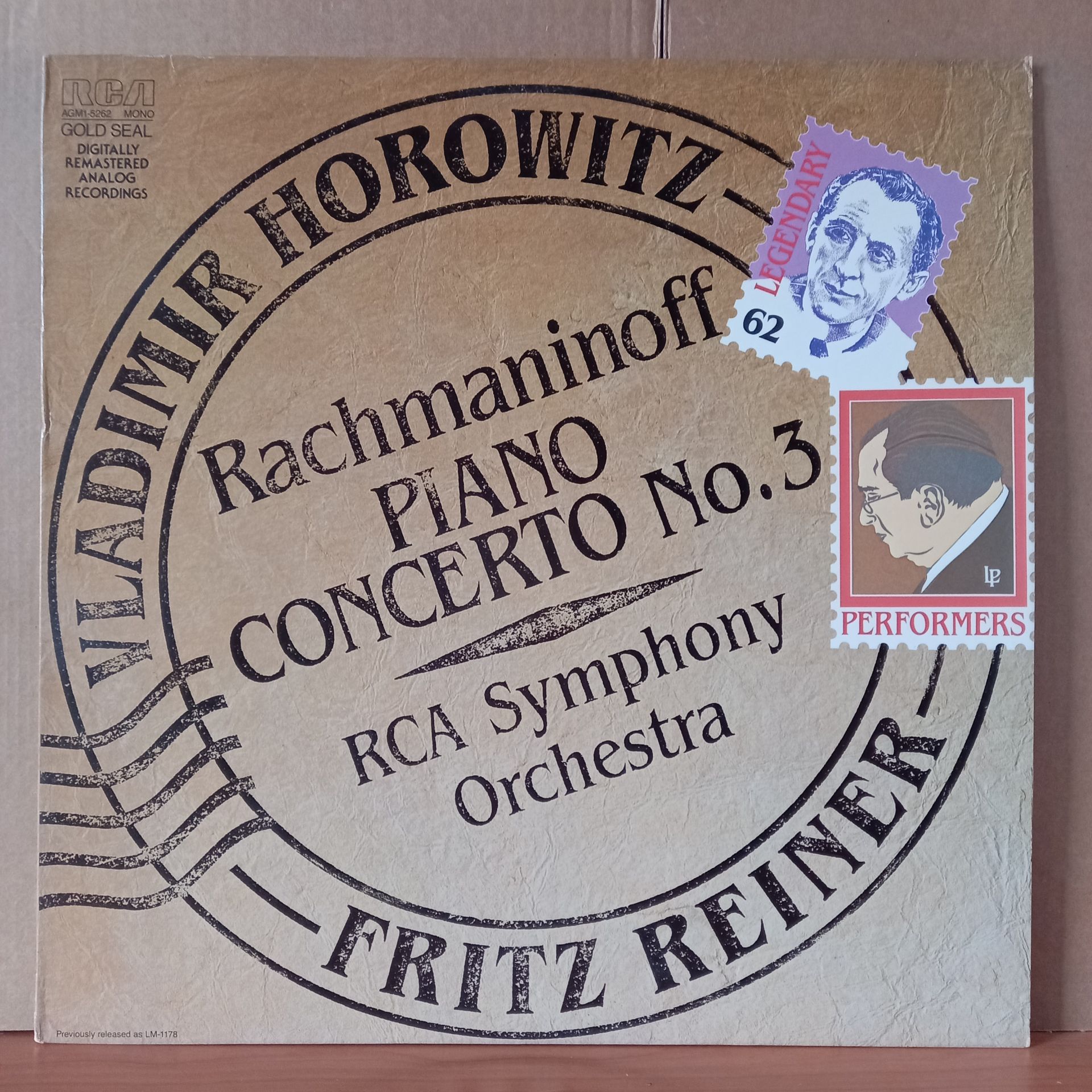 RACHMANINOFF: CONCERTO NO. 3, IN D MINOR, OP. 3 / HOROWITZ, REINER, RCA VICTOR SYMPHONY ORCHESTRA (1985) - LP 2.EL PLAK