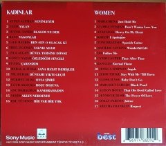 WOMEN & KADINLAR / YELİZ, AYTEN ALPMAN, FUNDA, YEŞİM, NÜKHET DURU, NİL BURAK, GLORIA ESTEFAN, BANGLES, DO, ANASTACIA, JENNIFER RUSH, ARETHA FRANKLIN (2009) 2CD 2.EL