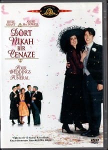 FOUR WEDDINGS AND A FUNERAL - DÖRT NİKAH BİR CENAZE - HUGH GRANT - DVD 2.EL