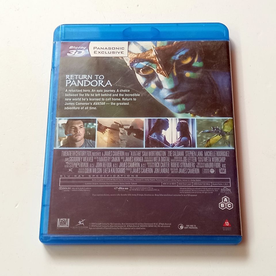 AVATAR - ZOE SALDANA, SAM WORTHINGTON, MICHELLE RODRIGUEZ, YÖN.: JAMES CAMERON - BLU-RAY 2.EL