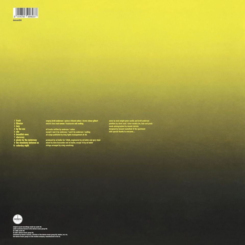 SUEDE - COMING UP (1996) - LP 180GR 2021 CLEAR COLOURED EDITION SIFIR PLAK