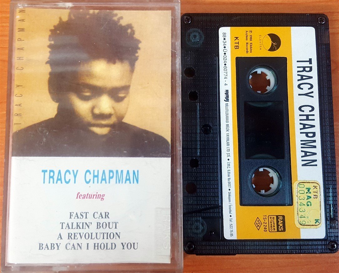 TRACY CHAPMAN - TRACY CHAPMAN (1988) MMY CASSETTE MADE IN TURKEY ''USED'' PAPER LABEL