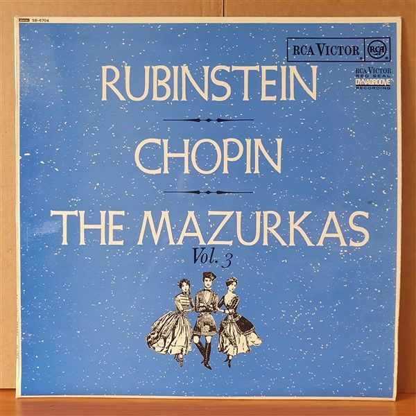 RUBINSTEIN / CHOPIN / THE MAZURKAS VOL.1, VOL.2, VOL.3 - 3LP 2.EL PLAK