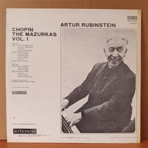RUBINSTEIN / CHOPIN / THE MAZURKAS VOL.1, VOL.2, VOL.3 - 3LP 2.EL PLAK
