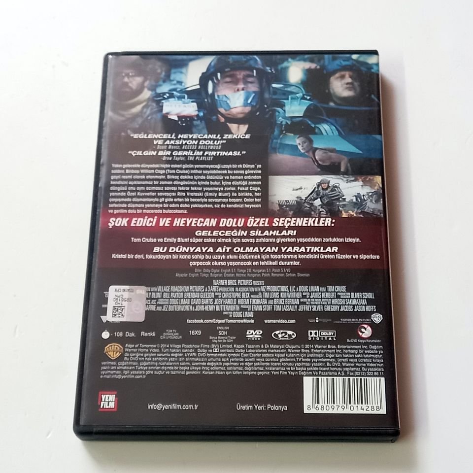 YARININ SINIRINDA / EDGE OF TOMORROW - TOM CRUISE, EMILY BLUNT, YÖN.: DOUG LIMAN - DVD 2.EL