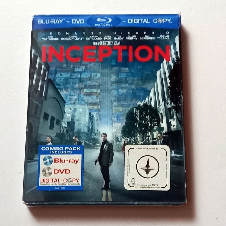 INCEPTION - LEONARDO DI CAPRIO, KEN WATANABE, JOSEPH GORDON-LEVITT - YÖN.: CHRISTOPHER NOLAN - BLU-RAY + DVD HOLOGRAM SLIPCOVER SIFIR 1. BÖLGE TR ALTYAZI YOKTUR