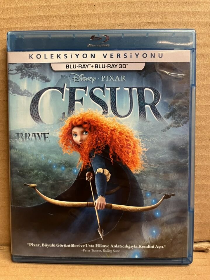 BRAVE - CESUR - DISNEY PIXAR ANİMASYONU - 2D & 3D BLU RAY 2.EL