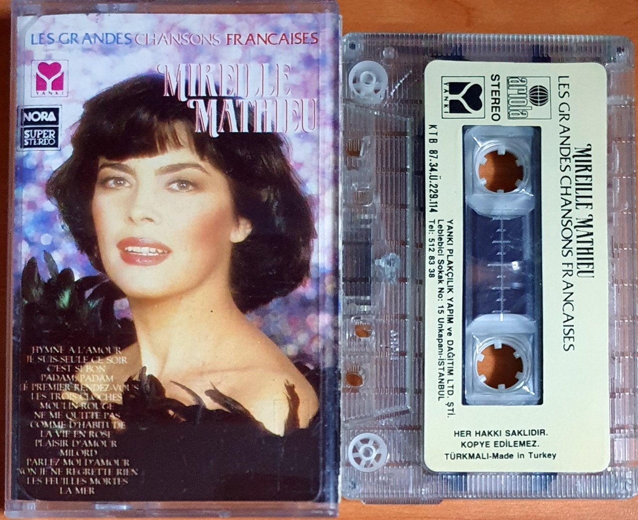 MIRELLE MATHIEU - LES GRANDES CHANSONS FRANCAISES (1987) - KASET YANKI 2.EL